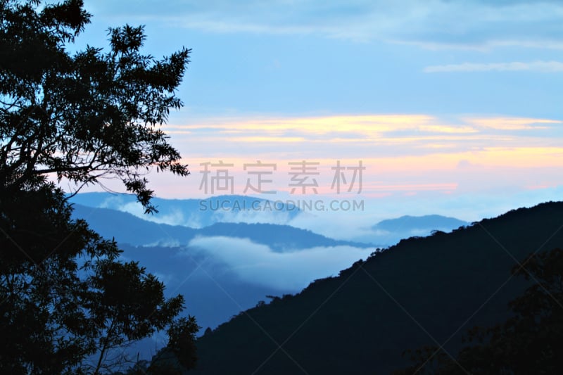 马来西亚,苏格兰高地,卡梅伦蒙大纳,天空,气候,水平画幅,山,雪,无人,户外