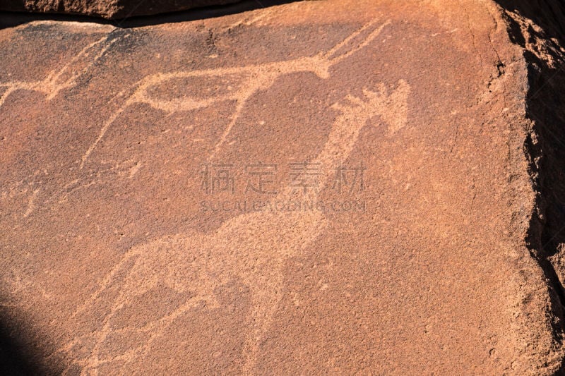 水洞湖,不确定,远古的,石洞壁画,春天,特维费尔冯顿,纳米比亚,库内地区,世界遗产,北