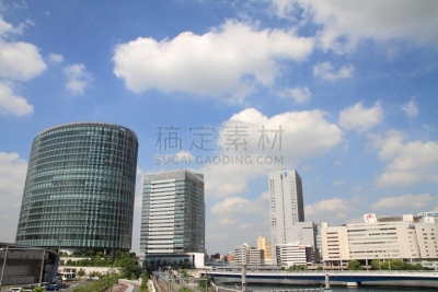 横滨,建筑外部,摩天大楼,庄胜崇光,横滨高速铁路,天空,城镇景观,水平画幅,无人,户外