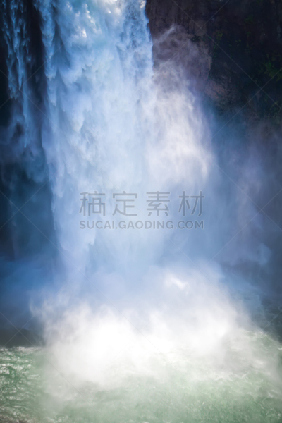 自然,卢高美瀑布,华盛顿州,白昼,垂直画幅,水,美,美国,地形,瀑布