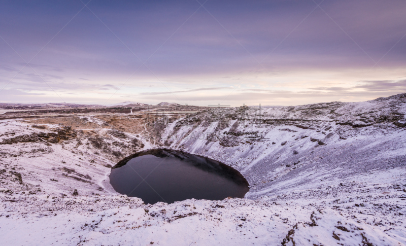 火山,火山口湖国家公园,自然,圆形,水平画幅,雪,熔岩,地质学,无人,欧洲