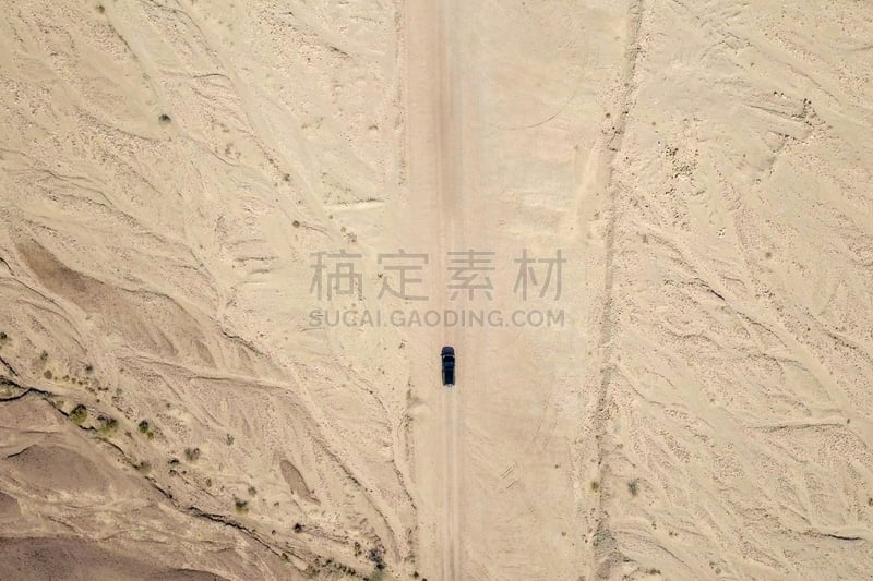 图像,航拍视角,荒野公路,越野吉普,四驱车,多功能车,热,汽车,沙漠,户外