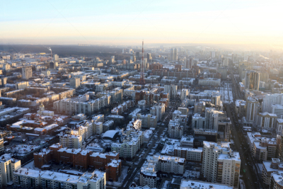 都市风景,叶卡捷林堡,雪,现代,著名景点,户外,天空,建筑,城市,城市天际线