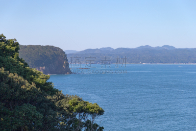 城镇,串本町,旅游目的地,水平画幅,无人,水平线,蓝色,日本,南,岩层