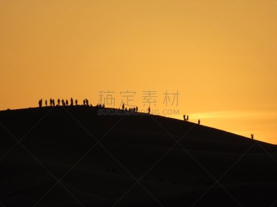 沙丘,莫鲁加,自然,人,风景,黄昏,图像,日光,摩洛哥,撒哈拉沙漠