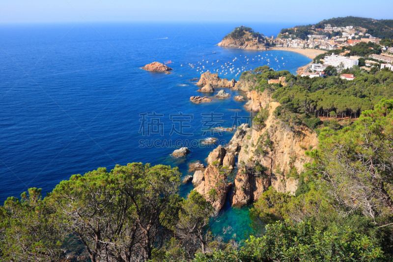 悬崖,特萨德玛,水,水平画幅,旅行者,夏天,户外,海滩,彩色图片,旅游