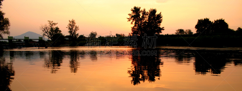 水,天空,水平画幅,无人,轻的,夏天,阴影,户外,湖,图像
