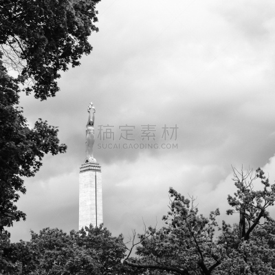 里加,纪念碑,自由,小雕像,建筑石碑,无人,户外,在上面,都市风景,拉脱维亚