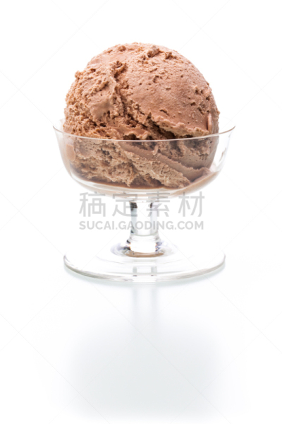 一个物体,白色背景,玻璃,铲子,垂直画幅,冰淇淋,球,奶油,慕司,甜点心