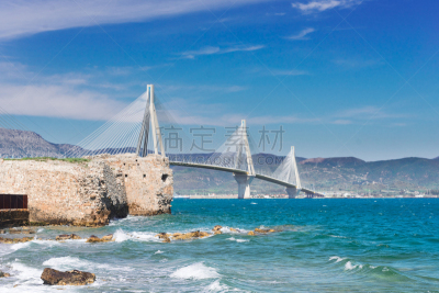 佩特雷,都市风景,桥,里约热内卢,斜拉桥,爱琴海群岛,旅途,伯罗奔尼撒,希腊,技术