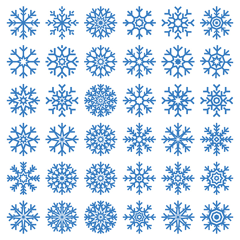 星形,冬天,雪花,矢量,节日,蓝色,冰,天气,计算机图标