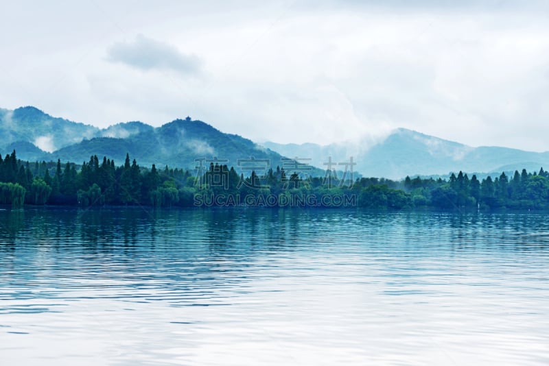 杭州,都市风景,西湖,秘密,水平画幅,银行,山,旅行者,户外,湖