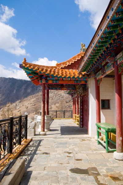 修道院,垂直画幅,天空,灵性,符号,古老的,过去,佛,著名景点