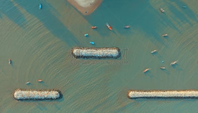 渔业,半空中,泰国,海滩,船,航拍视角,海洋,在上面,南,自由式滑雪空中技巧
