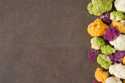 花椰菜,西兰花,素食,食品,市场,紫色,视角,背景,黑色,彩虹