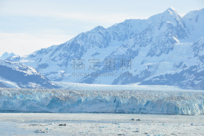 哈伯冰河,美国,水平画幅,阿拉斯加,雪,冰河,无人,户外,冰,摄影