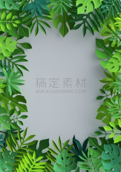 叶子,绿色,背景,边框,纸,鸡尾酒,三维图形,热带雨林,都市风光,翡翠绿宝石