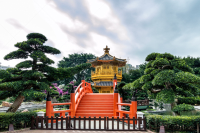 南莲园池,唐朝,亭台楼阁,水平画幅,当地著名景点,东亚,旅行者,夏天,户外,湖