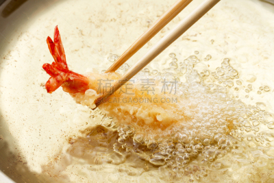 天麸罗,挪威海蜇虾,水平画幅,日本,膳食,白色背景,白色,甲壳动物,日本食品,鱼类