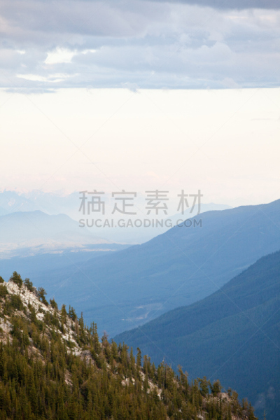 洛矶山脉,自然美,山谷,哥伦比亚谷,珀塞尔山脉,垂直画幅,天空,美,无人,夏天
