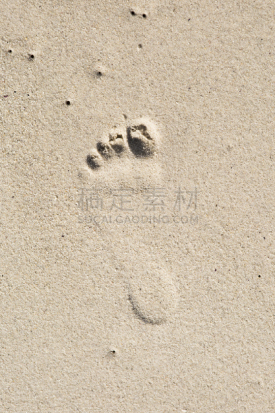沙子,脚印,垂直画幅,四肢,纹理效果,腿,夏天,户外,部分,海滩