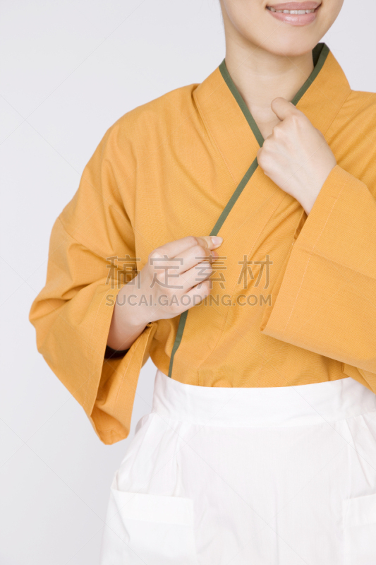 兼职工作人员,日本,职业,餐馆,女人,垂直画幅,人,制服,商业金融和工业,亚洲