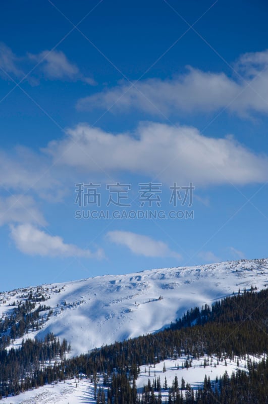 滑雪痕,风景,科罗拉多洛基,非都市风光,自然,垂直画幅,天空,留白,地形,无人