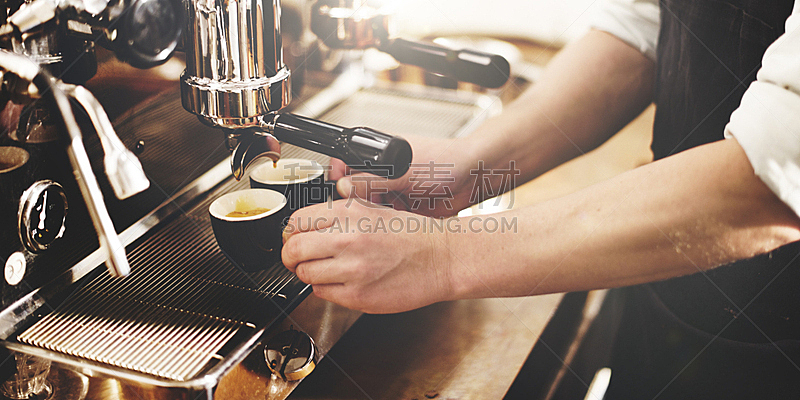 咖啡机,咖啡师,概念,制造机器,浓咖啡,咖啡店,酿酒厂,工间休息,咖啡馆,机器