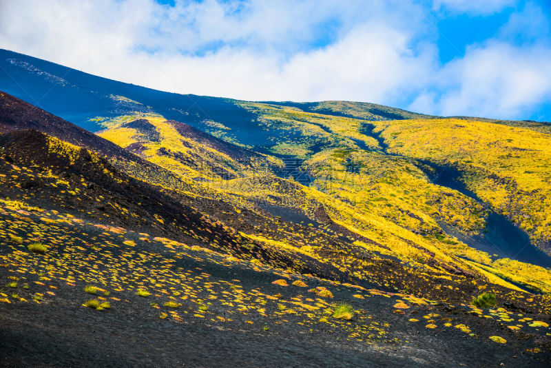 地形,卡塔尼亚,埃特纳火山,西西里,全景,国家公园,天空,美,公园,水平画幅