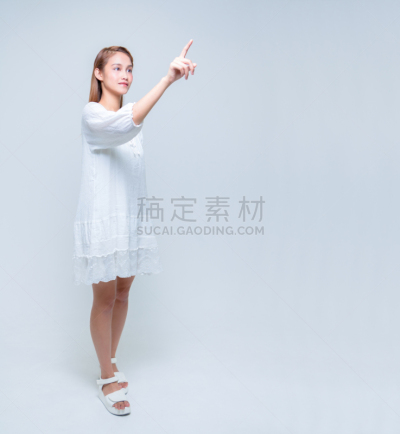 女孩,注视镜头,自然美,一半的,不对称,长毛猫,少女,全身像,连衣裙,脸颊