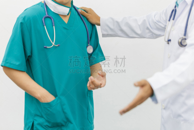 病人,两个人,公亩,水平画幅,癌症,十字形,泰国,仅男人,仅成年人