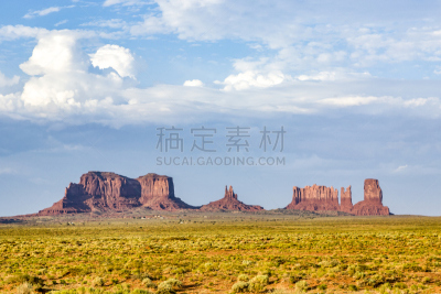 纪念碑山谷,沙岩,自然,纪念碑,天空,美国,水平画幅,地形,无人,蓝色