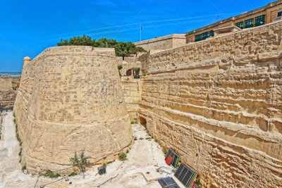 瓦莱塔,建筑物门,城墙,古城,马耳他群岛,马耳他,外立面,水平画幅,沙子,墙