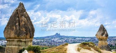 土耳其,安纳托利亚,戈雷梅,内夫谢希尔,风景,卡帕多奇亚,地形,山,火山,非凡的
