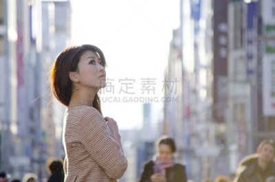 日本人,日本,女孩,东京,街道,注视镜头,仅日本人,肖像,一个人,女人