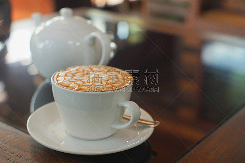 摩卡咖啡,咖啡,褐色,早餐,咖啡馆,桌子,水平画幅,无人,早晨,浓咖啡