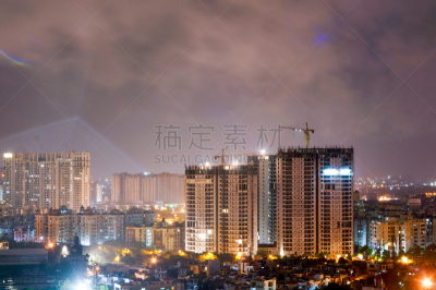 城市,摩天大楼,在之间,诺伊达,古尔冈,德里,房地产标志,印度,建筑的故事,房地产经纪人