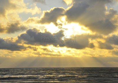 海岸线,荷兰,海滩,水平画幅,无人,云,户外,赞德沃特,海洋,日落