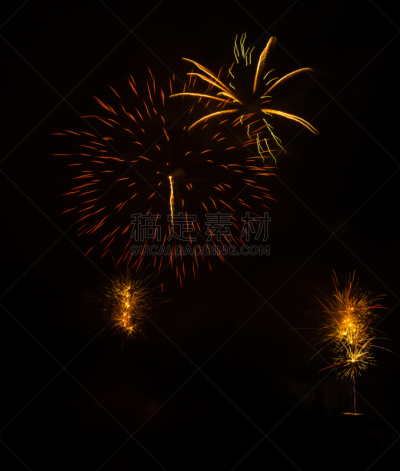 佩特雷,放焰火,希腊,伯罗奔尼撒,礼炮,垂直画幅,天空,美,人造的,夜晚