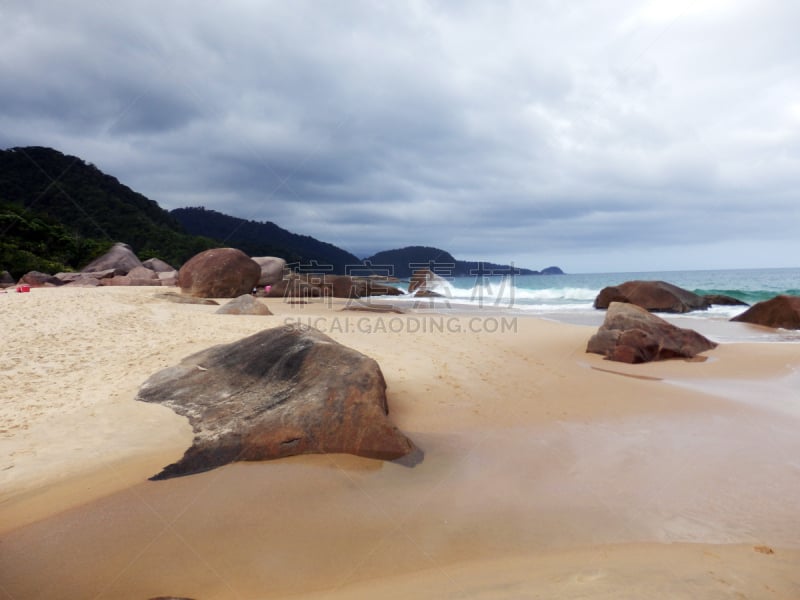 海滩,里约热内卢州,热,热带气候,大西洋,海岸线,巴西,户外,雨林,南