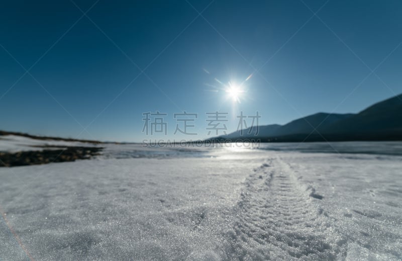 胖胎自行车,轮胎,大块头,雪堆,风,水平画幅,雪,户外,湖,特写