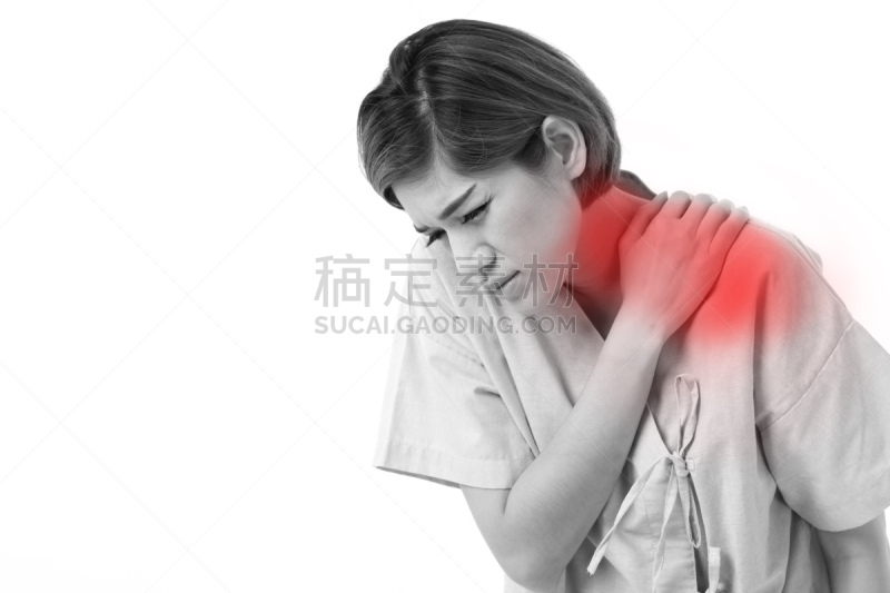 肩,痛苦,身体受伤,女人,脖子,纤维肌痛,僵硬的肩膀,背痛,锐角