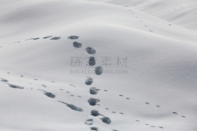 冬天,地形,天空,台阶,水平画幅,雪,户外,干净,反差,一个物体