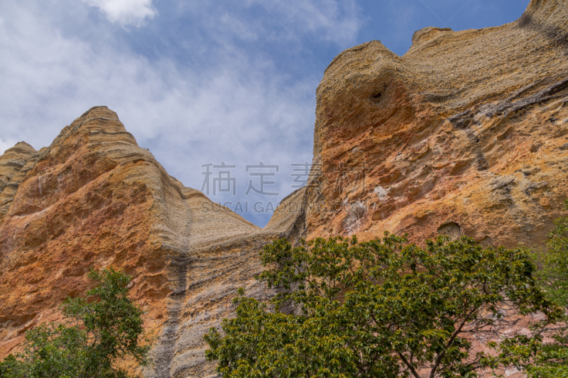 巴西,家畜,大特写,齿状山脊,皮奥伊,天空,沟壑,水平画幅,山,沙子