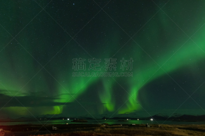 北极光,冰岛赫本,冰岛国,居住区,寒冷,自然现象,天空,磁铁,北极,北