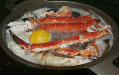 煮食,特写,香料,蟹腿,餐具,水平画幅,膳食,海产,锅,肉