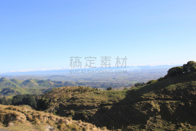 新西兰,电报机,天空,水平画幅,山,无人,户外,草,hawkes bay region,小路