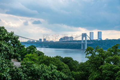 公园,桥,华盛顿特区,摄像机拍摄角度,要塞,布朗克斯,纽约,云景,菜园,汽车