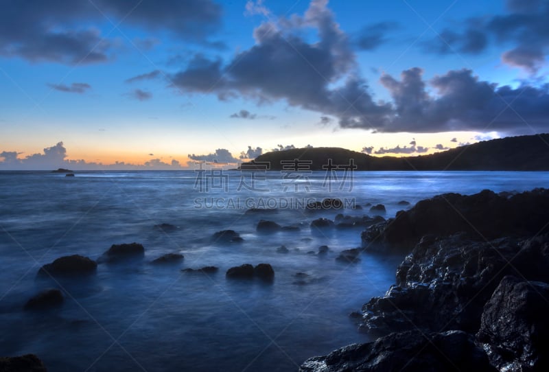 加勒比海,海滩,秘密,库莱布拉岛,波多黎各,天空,水平画幅,无人,早晨,户外