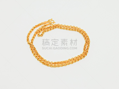 项链,黄金,黄色,24,美,链,式样,水平画幅,形状,无人